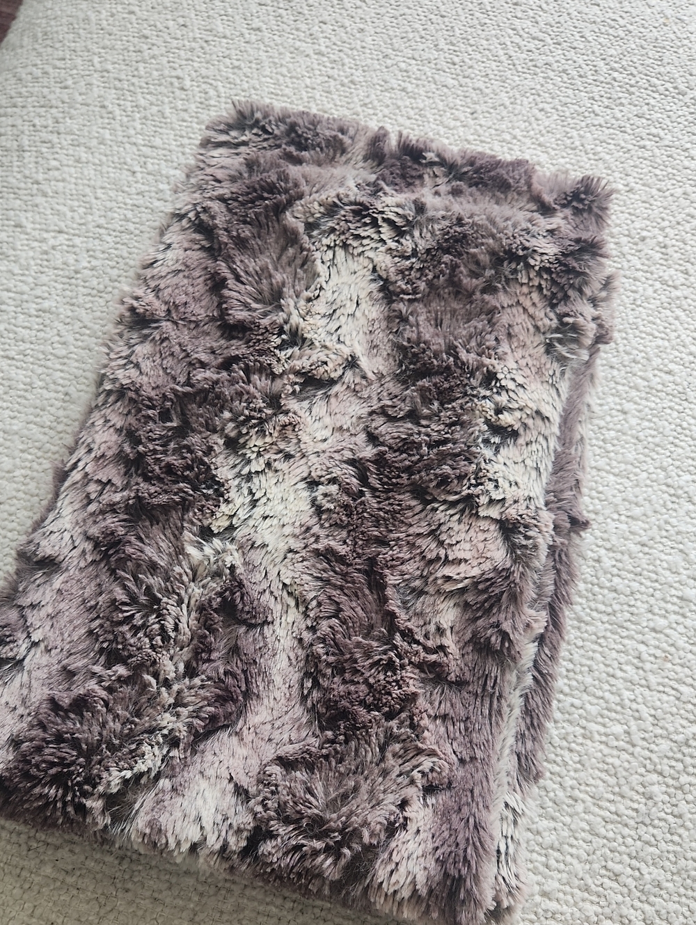 LOFT Brown Faux Fur Scarf Wrap